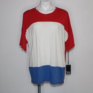 Revolve Michael Lauren Tricolor Short Sleeve Top